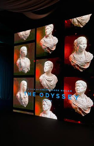 The Odyssey IMAX lobby display